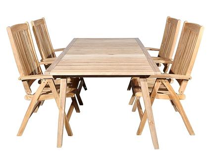 stort havebord i teak
