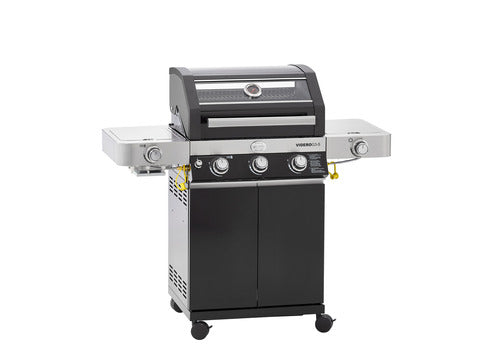 RÖSLE VIDERO G3-S VARIO+ GASGRILL 127 x 58 x 118 CM 17000 WATT SORT