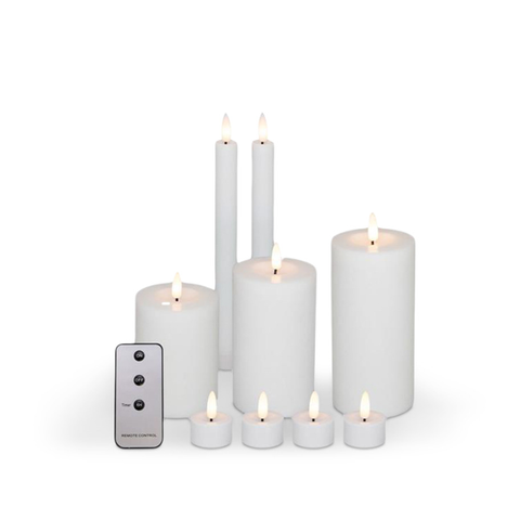 LED LYS 10 DELE MED FJERNBETJENING