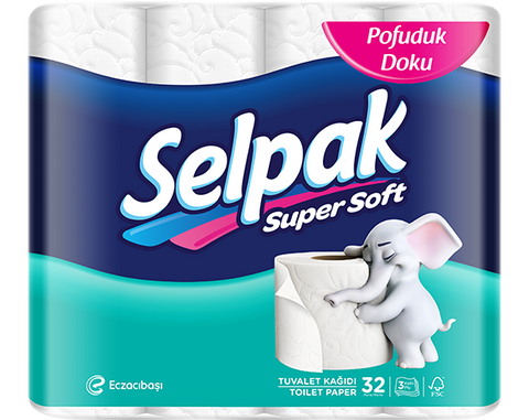 SELPAK SUPER BLØDT TOILETPAPIR 32 RULLER