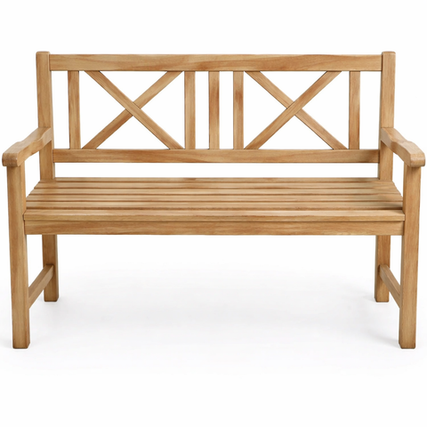 Teak bænk 120cm - Klassisk teak