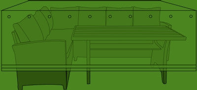 OVERTRÆK T/ESTHER DINING LOUNGESÆT 240X190X76CM