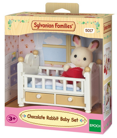 SYLVANIAN CHOCOLATE RABBIT BABY SET 5017