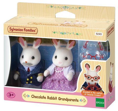 SYLVANIAN CHOCOLATE RABBIT GRANDPARENTS / BEDSTEFORÆLDRE 5190