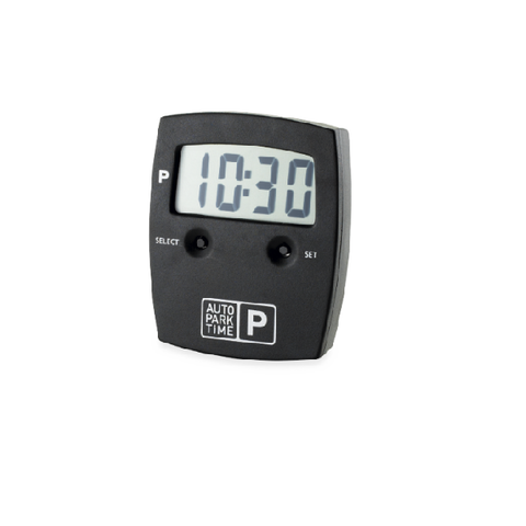 AUTOPARK TIME 3 ELEKTRONISK P-SKIVE MED HOLDER.