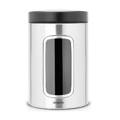 BRABANTIA OPBEVARINGSDÅSE MED VINDUE - 1,4 LITER.