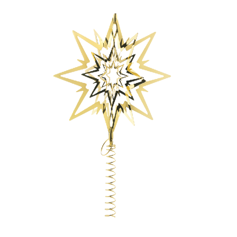 Stor Georg Jensen Topstjerne i Guld