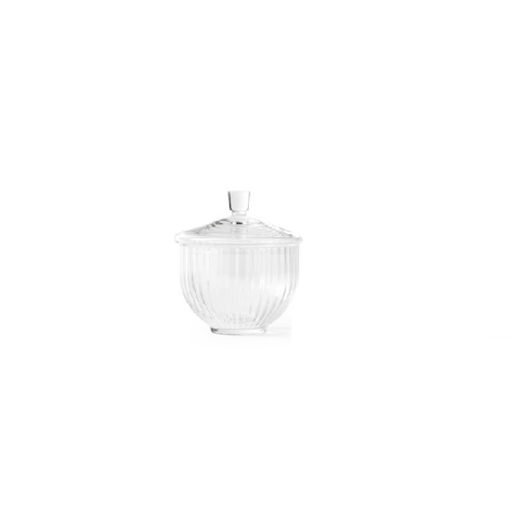 LYNGBY PORCELÆN BONBONNIERE PÅ 10 CM I GLAS