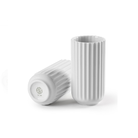 LYNGBY PORCELÆN HVID VASE PÅ 10 CM