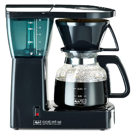 MELITTA EXCELLENT KAFFEMASKINE I SORT MED AUTOSLUK - 10 KOPPER