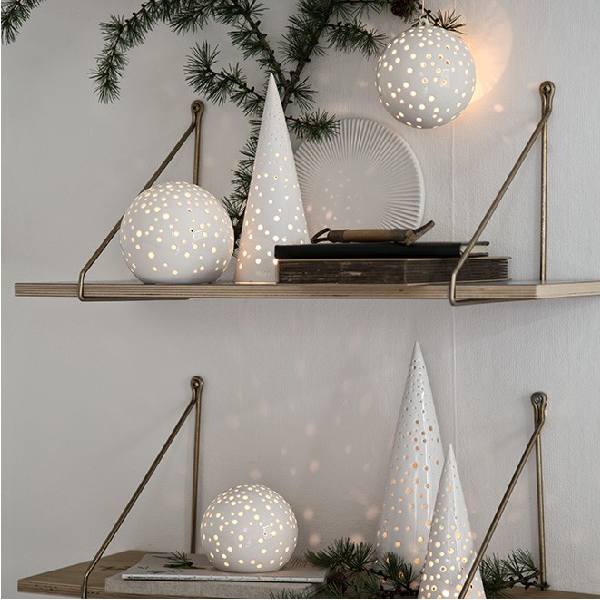 KÄHLER NOBILI SNEHVID KUGLE FYRFADSSTAGER