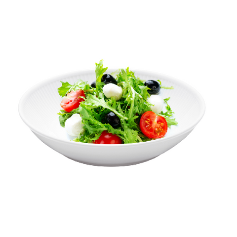 PILLIVIUT HVID PLISSÉ DYB/SUPPE TALLERKEN PÅ 20 CM