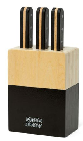 MAMAMEMO KNIVBLOK MED 3 KNIVE