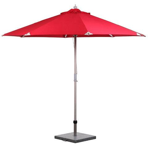 PARASOL Ø 3 METER RØD - HEL STANG