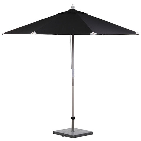 PARASOL Ø 3 METER SORT - 2 DELT STANG